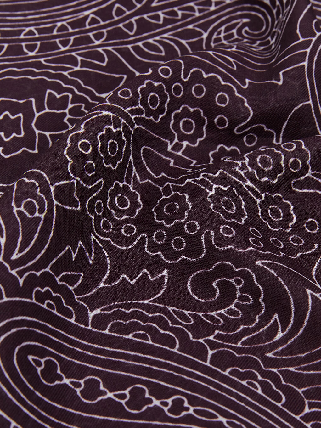 Bordo Desenli Kadın Şal-2