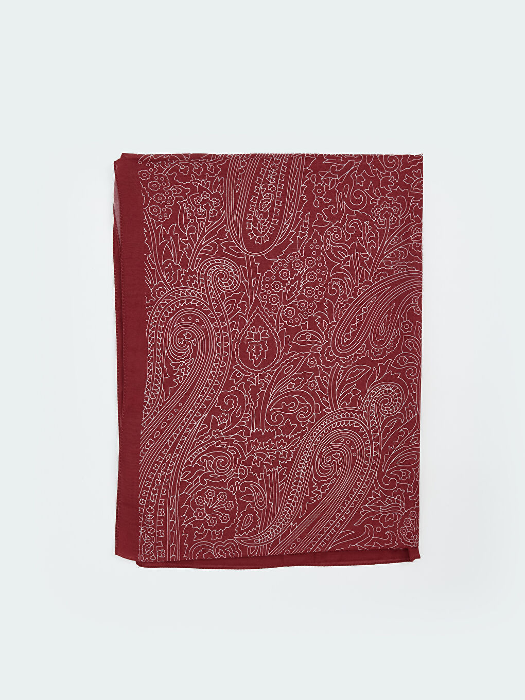 Kırmızı Desenli Kadın Şal-1