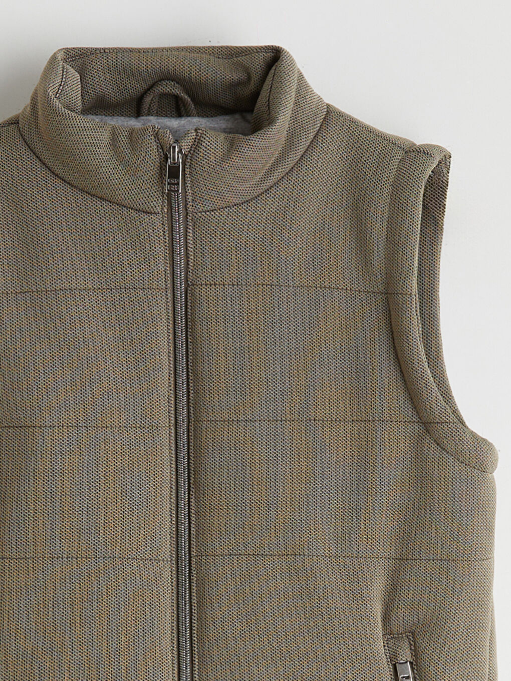 Yeşil Dik Yaka Erkek Çocuk Yelek-2