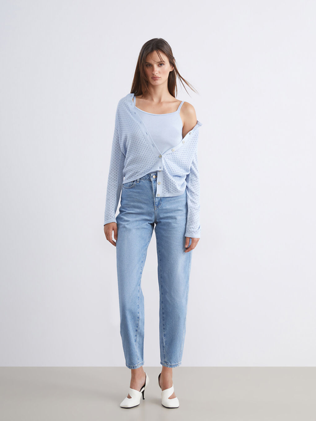 Mavi Balloon Fit Kadın Jean Pantolon