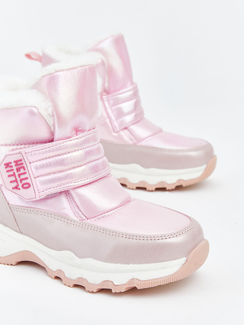 Pembe Hello Kitty Nakışlı Kız Çocuk Kar Botu-2