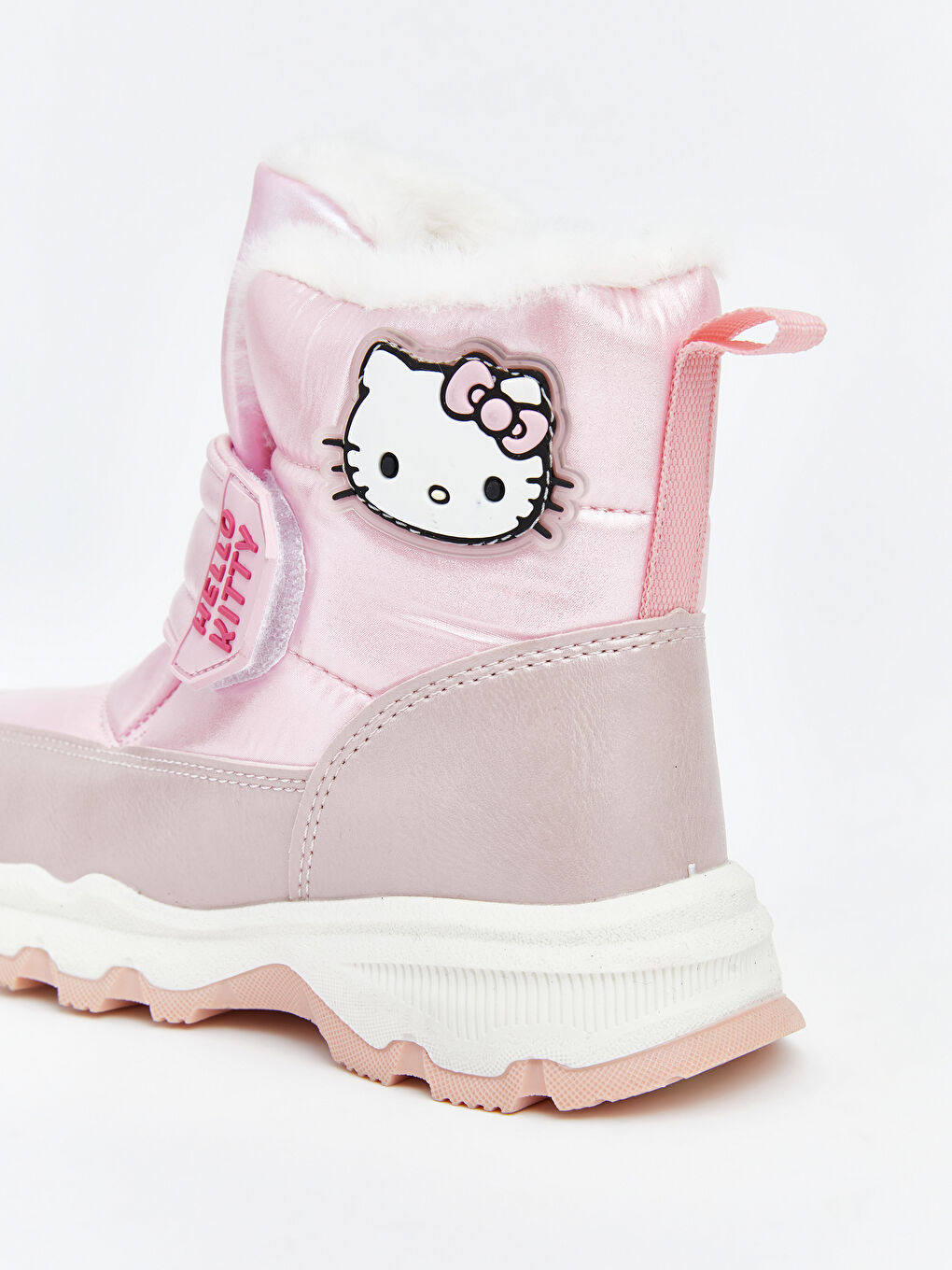 Pembe Hello Kitty Nakışlı Kız Çocuk Kar Botu-4