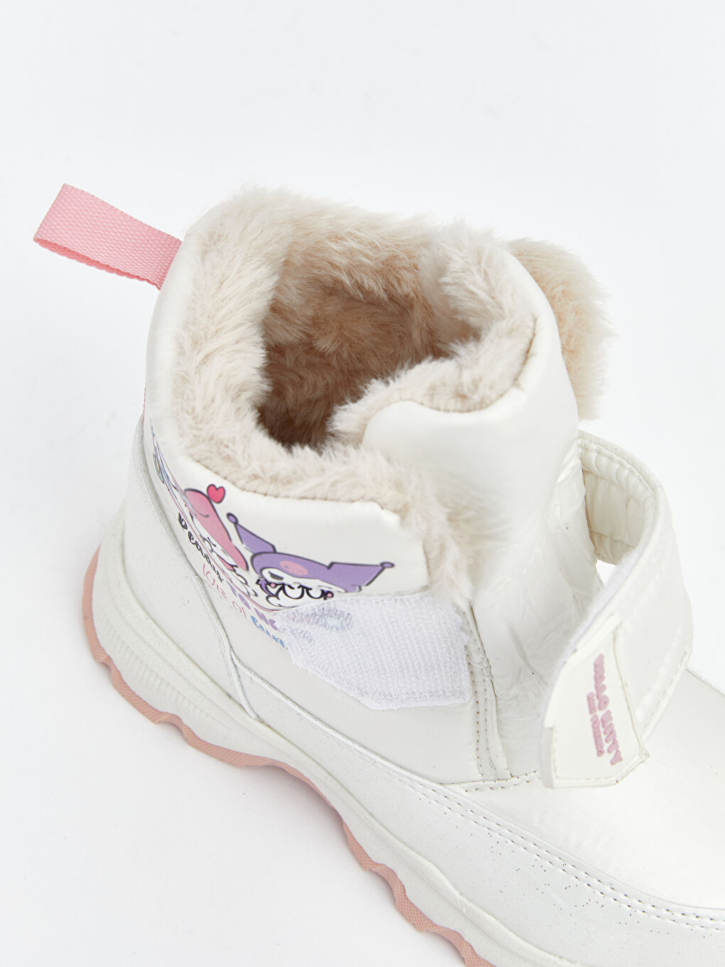 Ekru Kuromi Baskılı Kız Çocuk Kar Botu-5