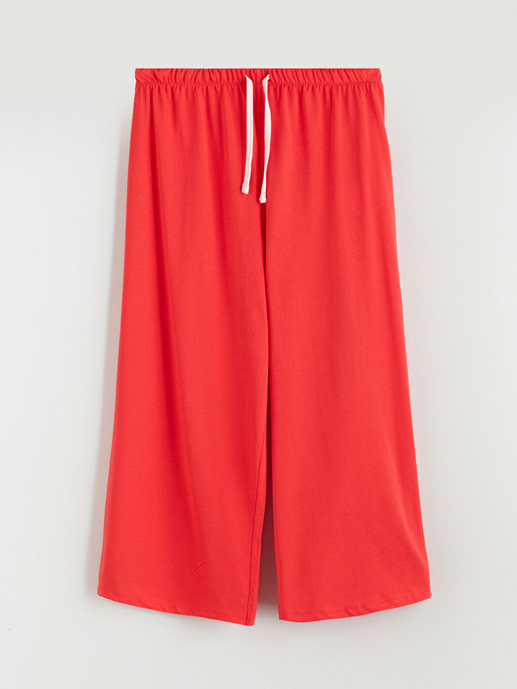 Kırmızı Çilek Baskılı Kadın Kaprili Pijama Takımı-7