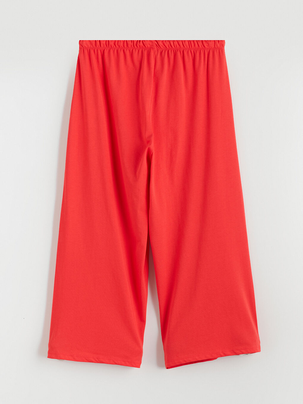 Kırmızı Çilek Baskılı Kadın Kaprili Pijama Takımı-8