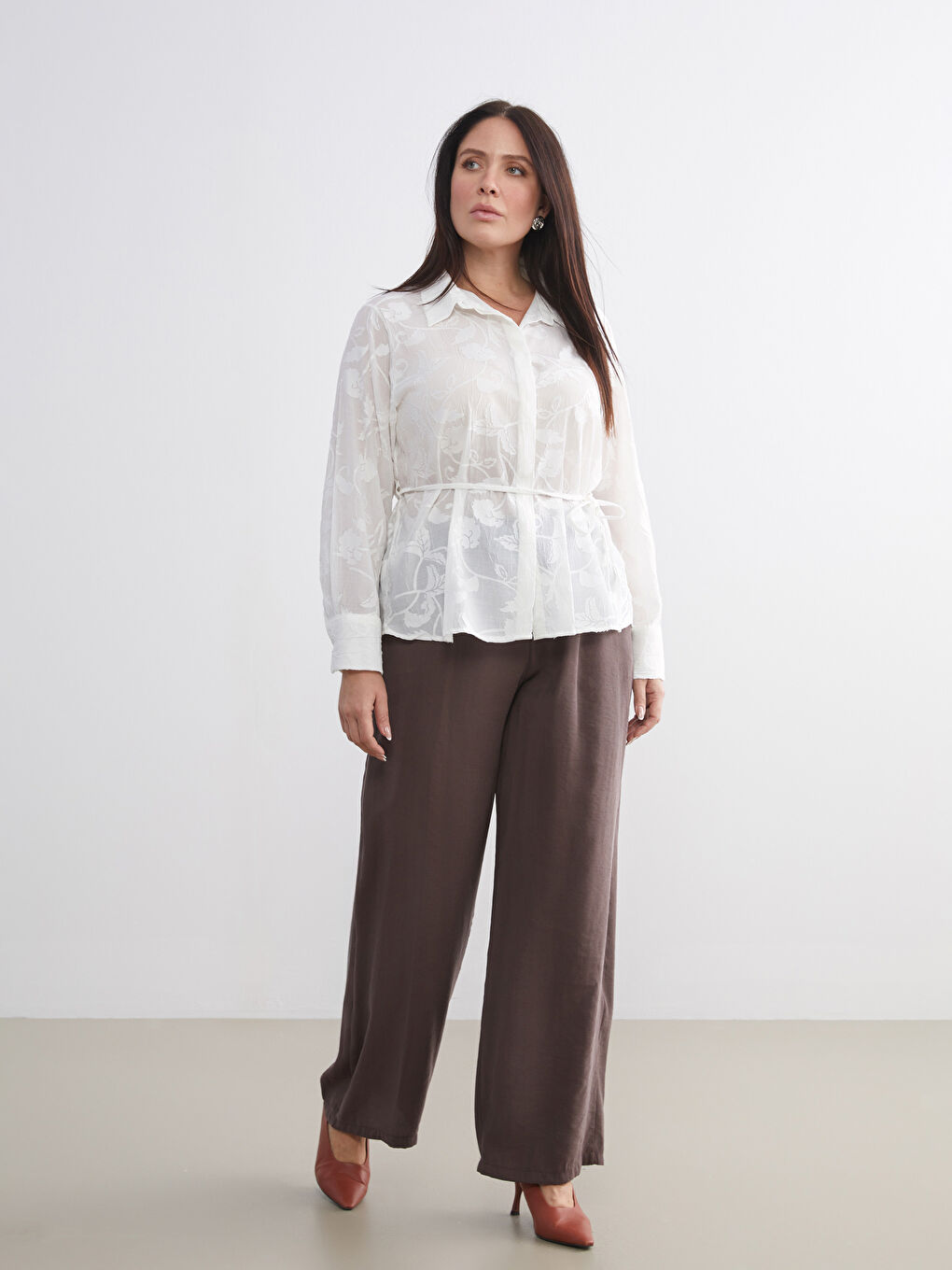 Elasticated Waist Modal Blend Women's Trousers-1