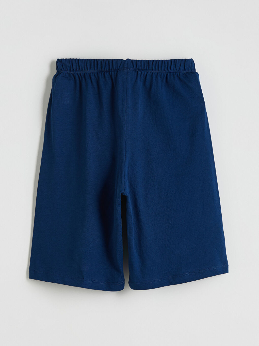 Lacivert Beli Lastikli Erkek Çocuk Pijama Şort-1