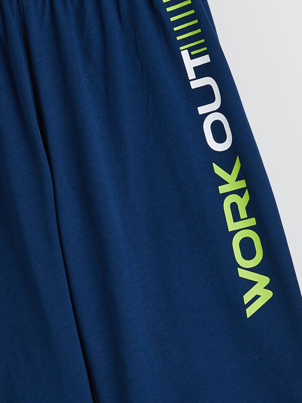 Lacivert Beli Lastikli Erkek Çocuk Pijama Şort-2