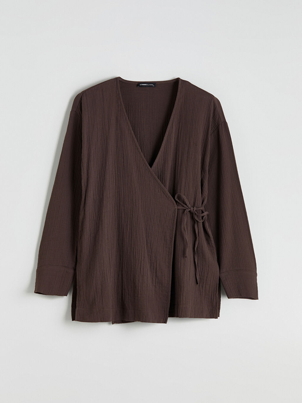 LCWAIKIKI Classic Double Breasted Textured Women's Kimono -W5L392Z8-CT9