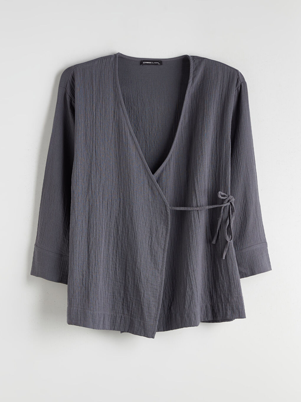 LCWAIKIKI Classic Double Breasted Textured Women's Kimono -W5L392Z8-CUZ