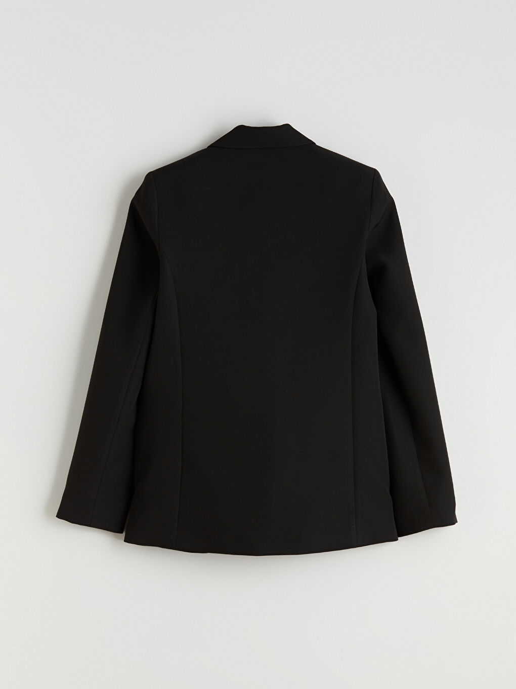 Siyah Kadın Krep Blazer Ceket-7