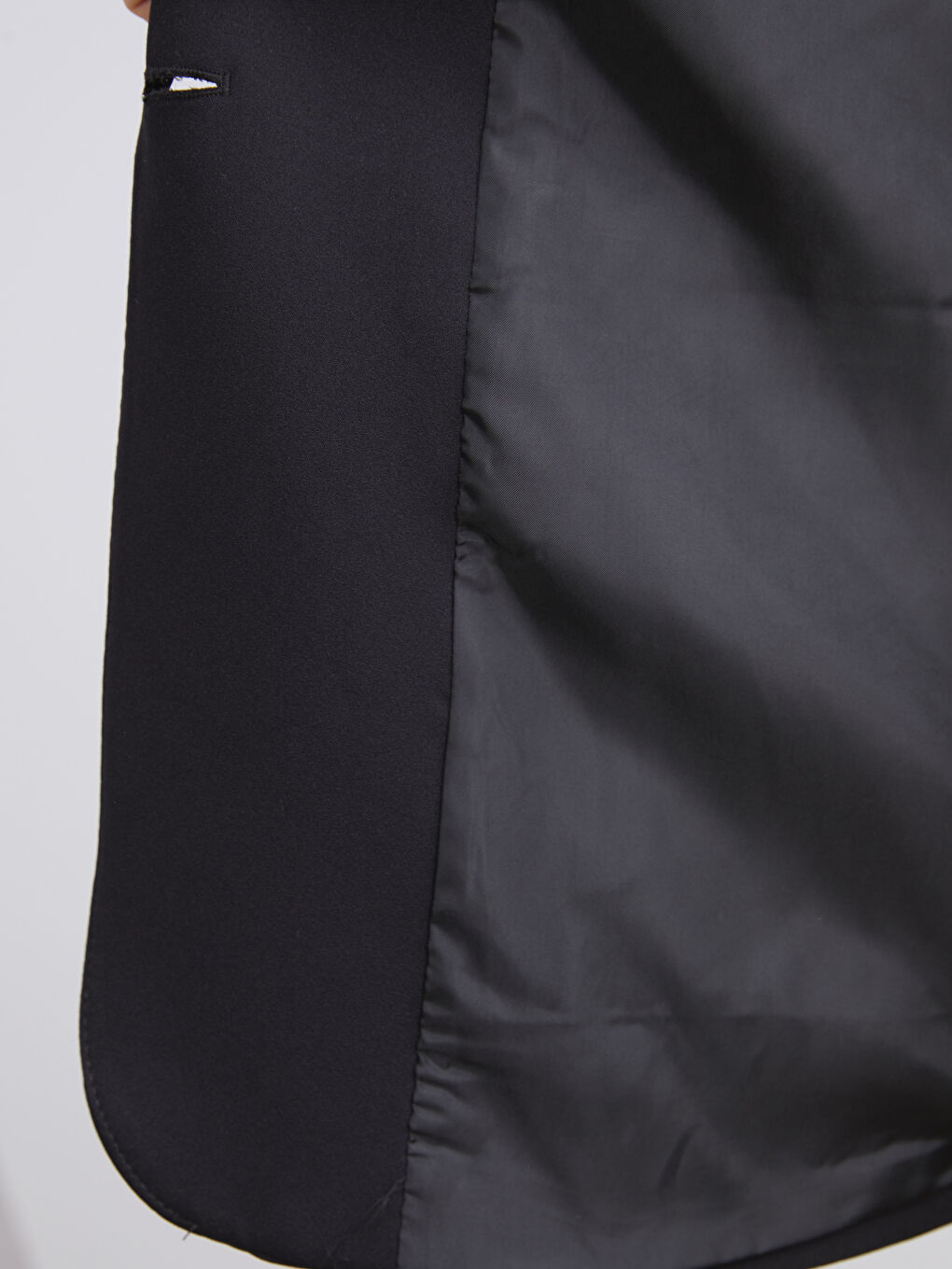 Siyah Krep Kadın Blazer Ceket-3