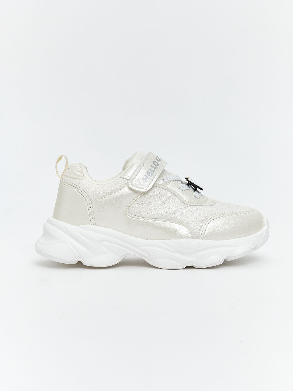 Beyaz Hello Kitty Baskılı Cırt Cırtlı Kız Çocuk Spor Ayakkabı-1