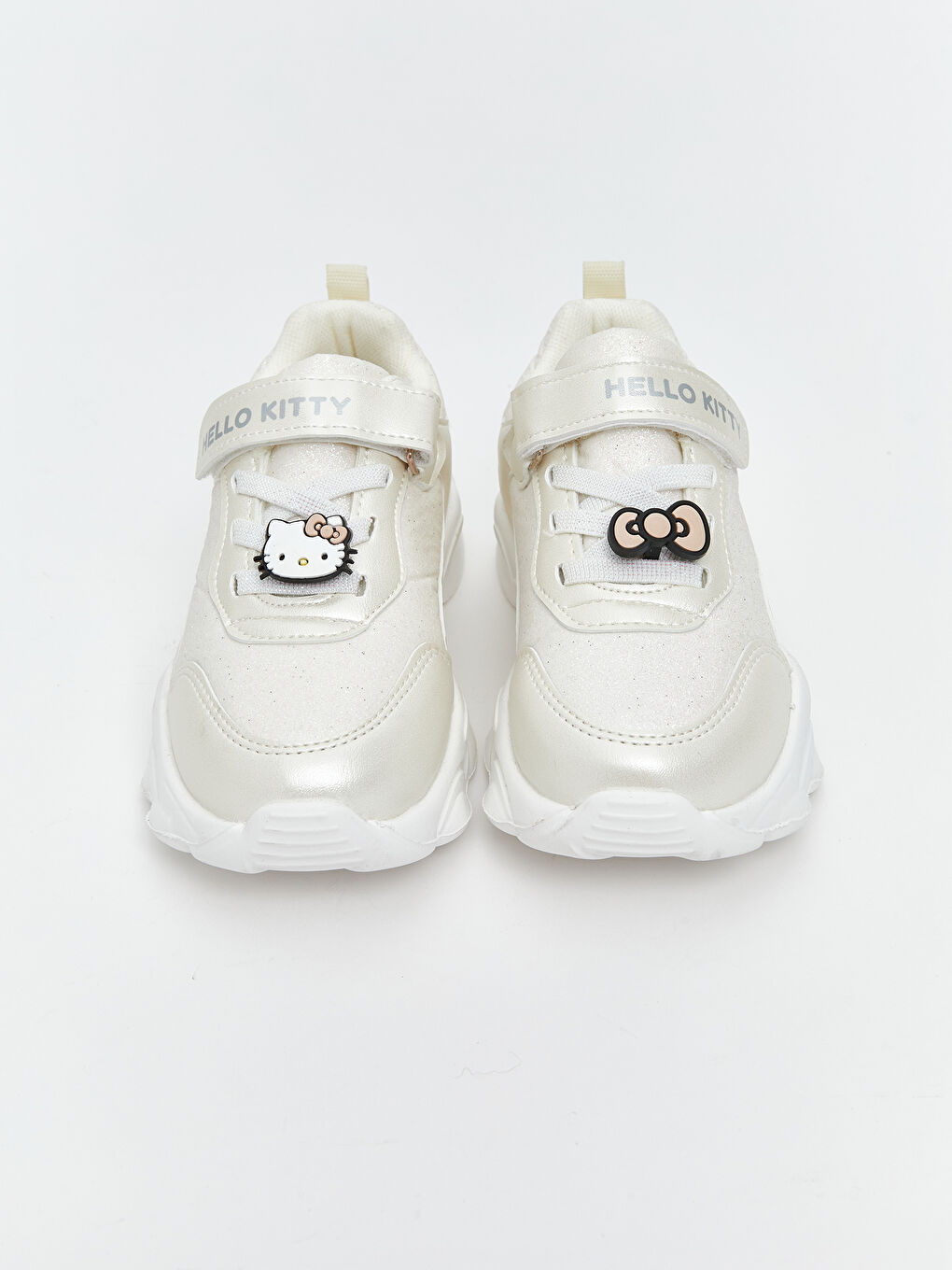 Beyaz Hello Kitty Baskılı Cırt Cırtlı Kız Çocuk Spor Ayakkabı-2