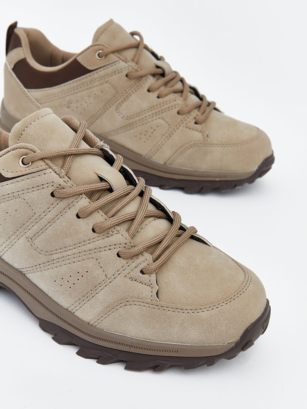 Kahverengi Bağcıklı Erkek Trekking Spor Ayakkabı-2