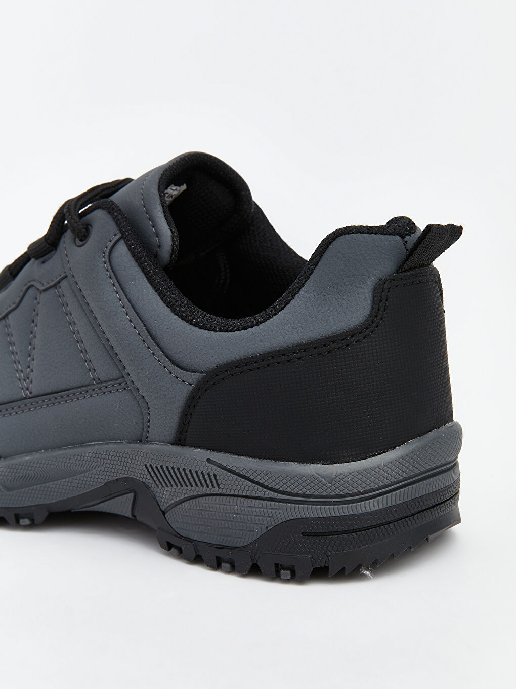 Gri Bağcıklı Erkek Trekking Ayakkabı-4