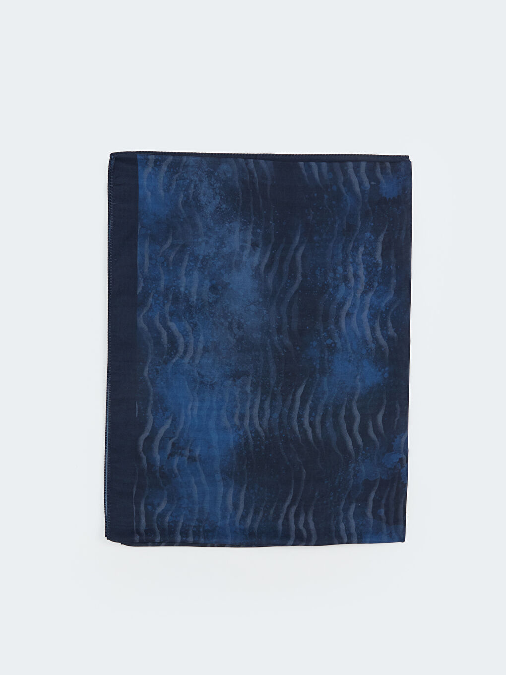 Lacivert Desenli Kadın Şal-1