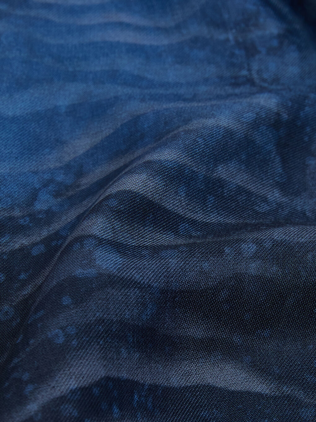 Lacivert Desenli Kadın Şal-2