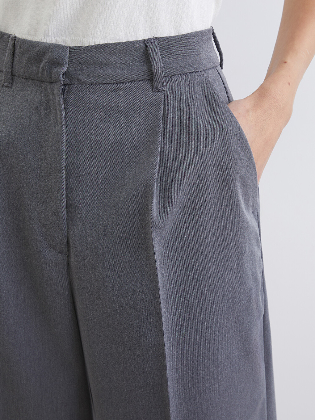 Брюки С Высокой Посадкой И Морковным Кроем Для Женщин-2