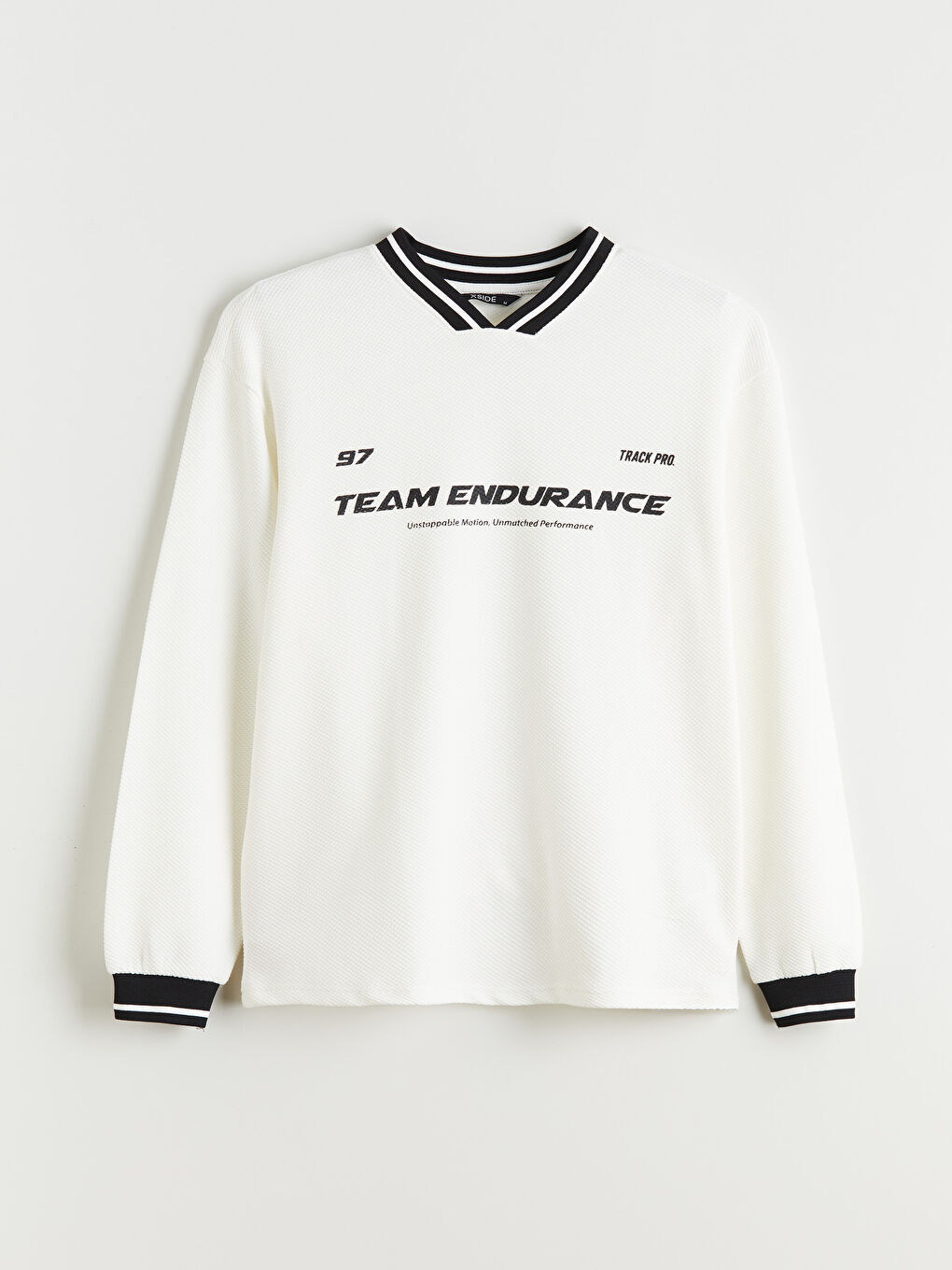 V Neck Long Sleeve Men's Sweatshirt-4