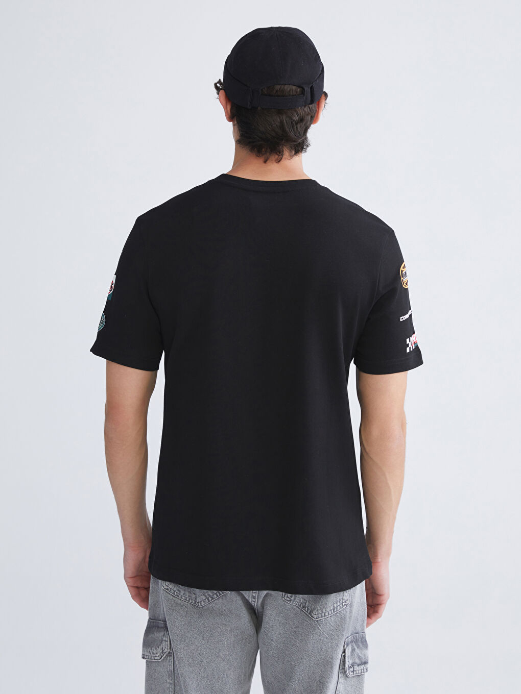 Crew Neck Printed Jersey Men's T-Shirt-3