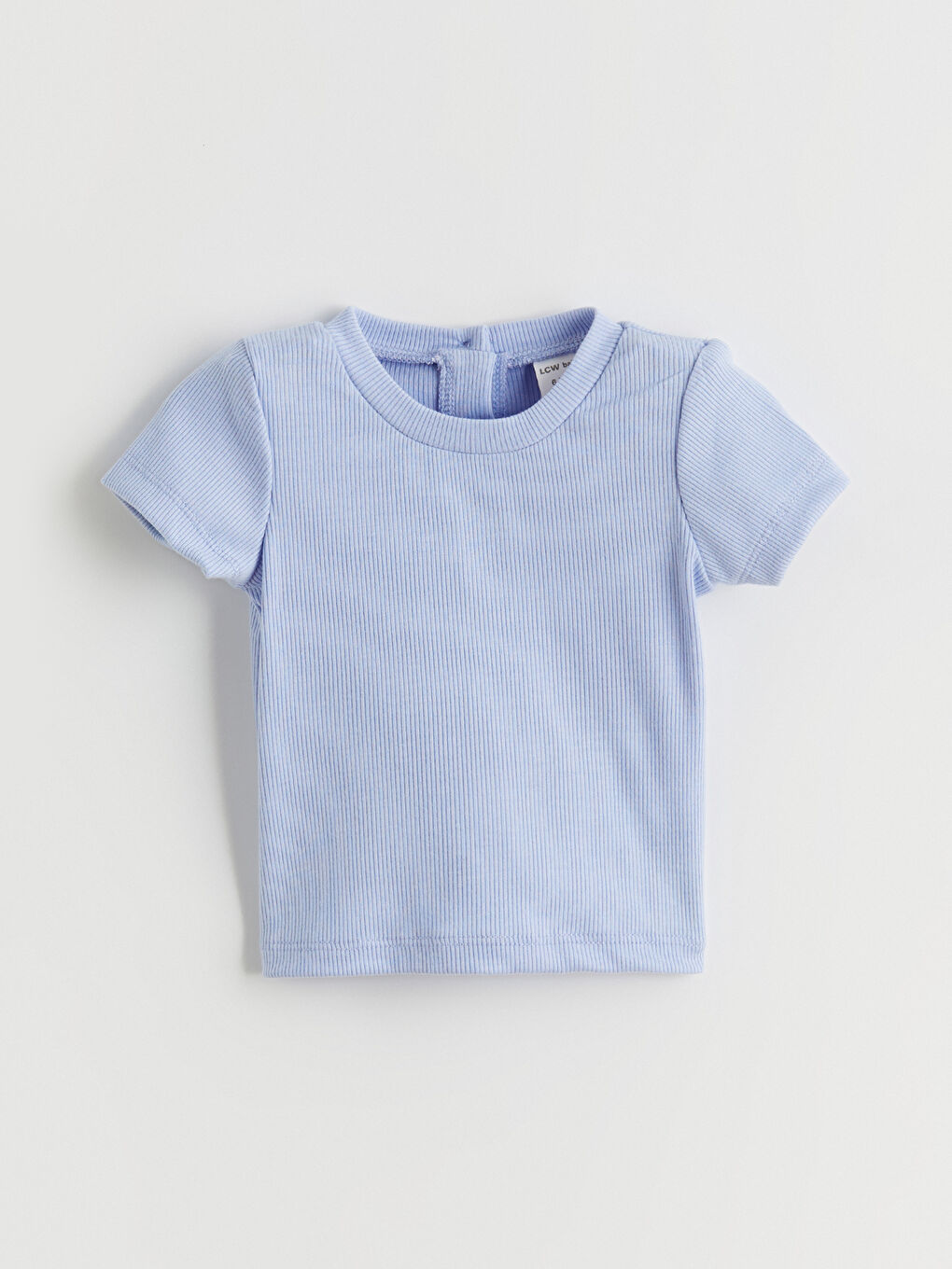 Mavi Bisiklet Yaka Kız Bebek Tişört ve Tayt 2'li-1