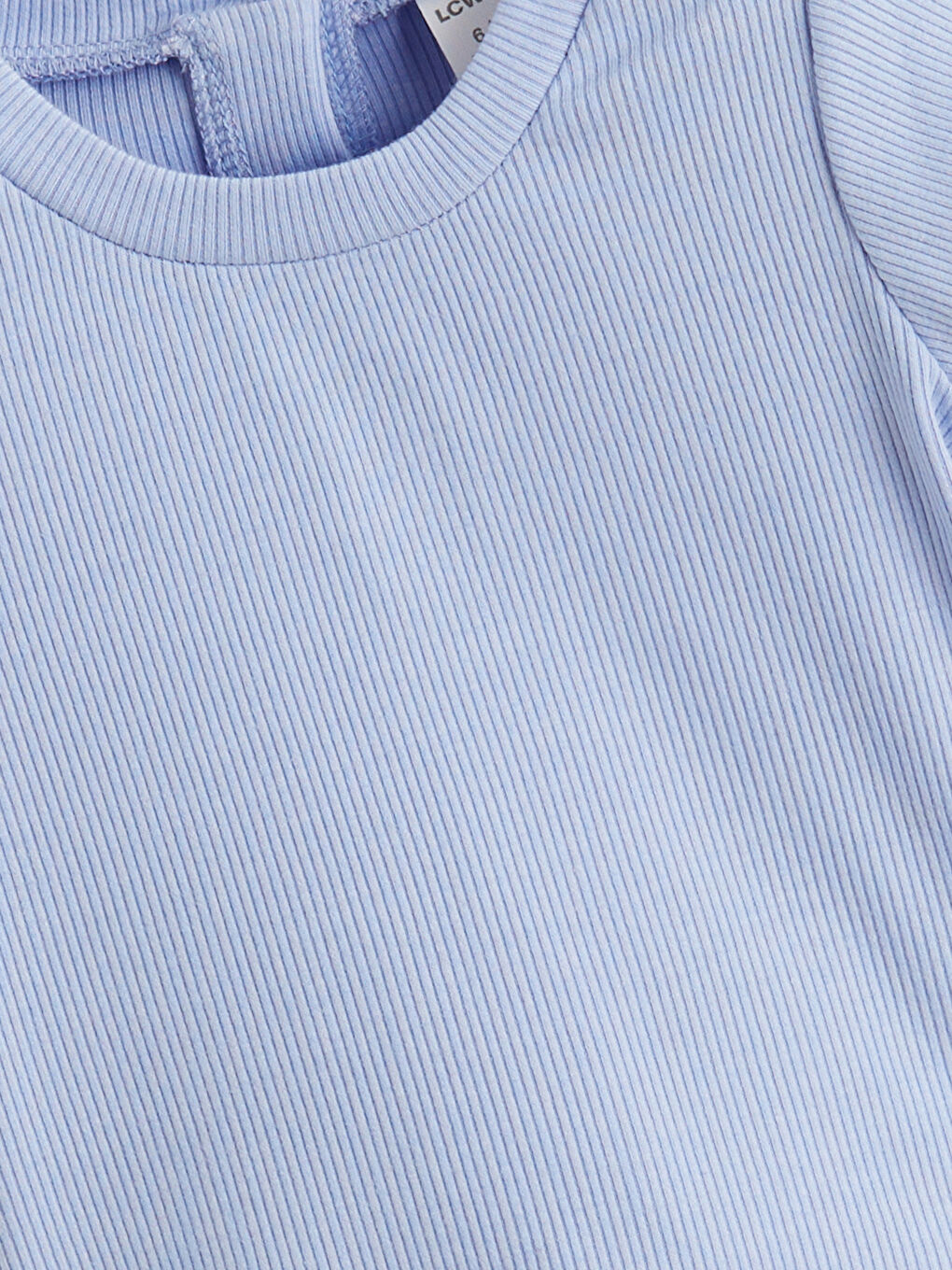 Mavi Bisiklet Yaka Kız Bebek Tişört ve Tayt 2'li-2