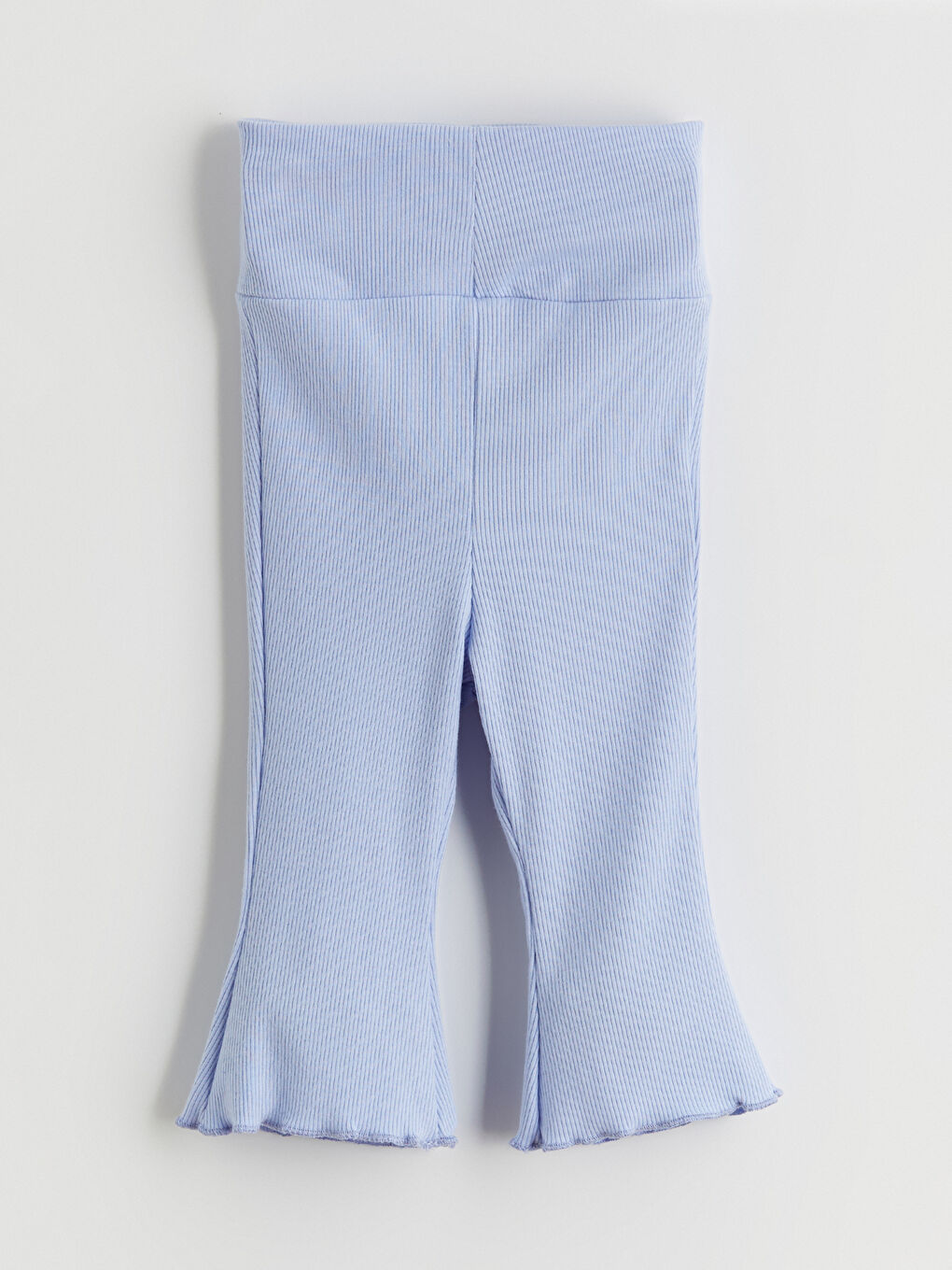 Mavi Bisiklet Yaka Kız Bebek Tişört ve Tayt 2'li-4