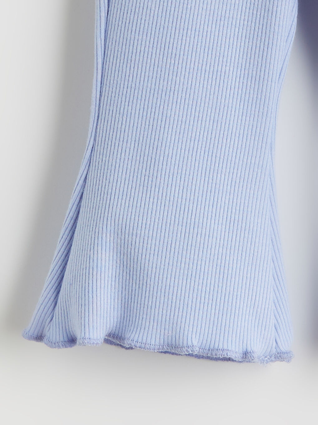 Mavi Bisiklet Yaka Kız Bebek Tişört ve Tayt 2'li-5