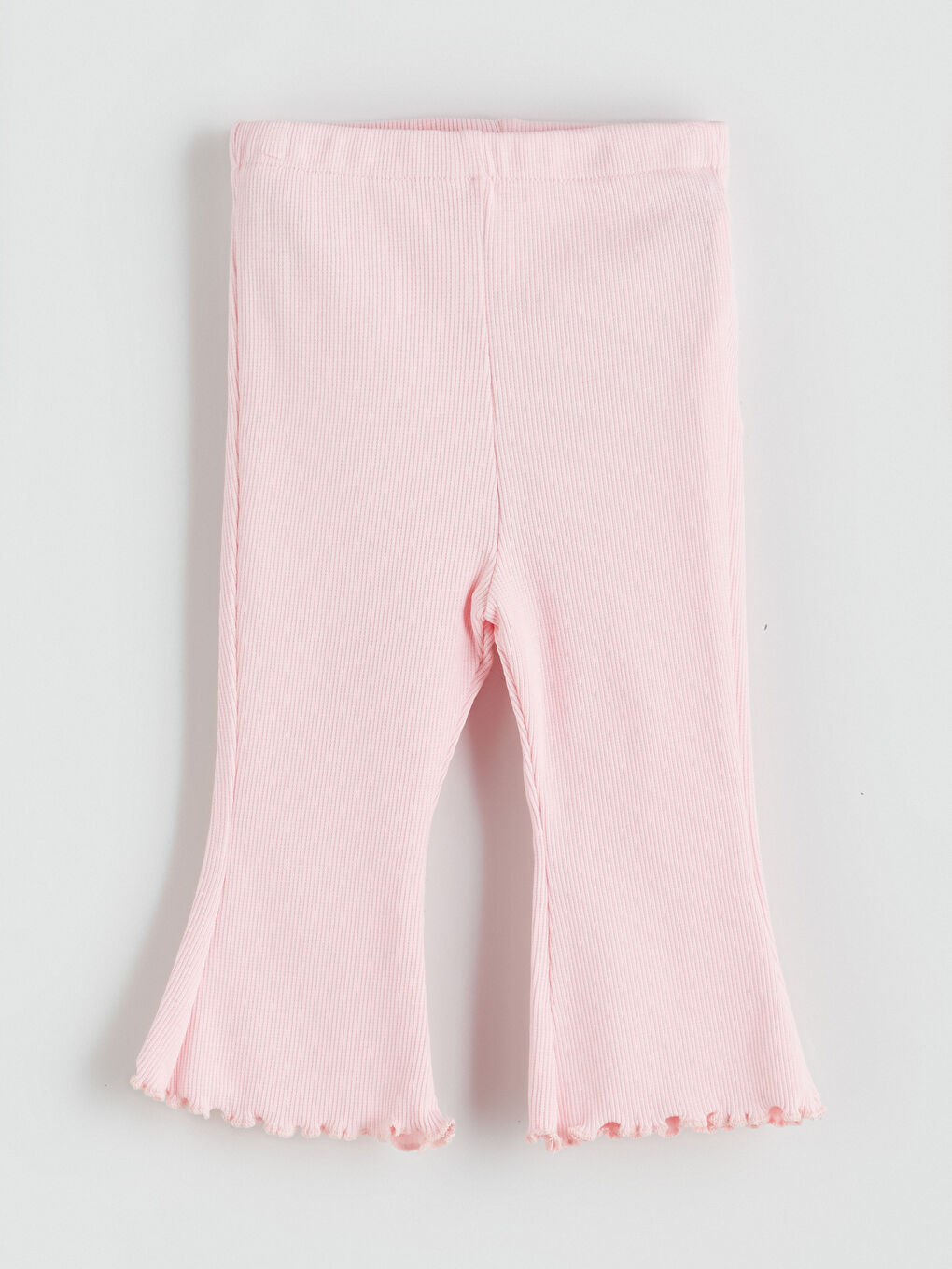 Pembe Beli Lastikli Kız Bebek Tayt 2'li-1