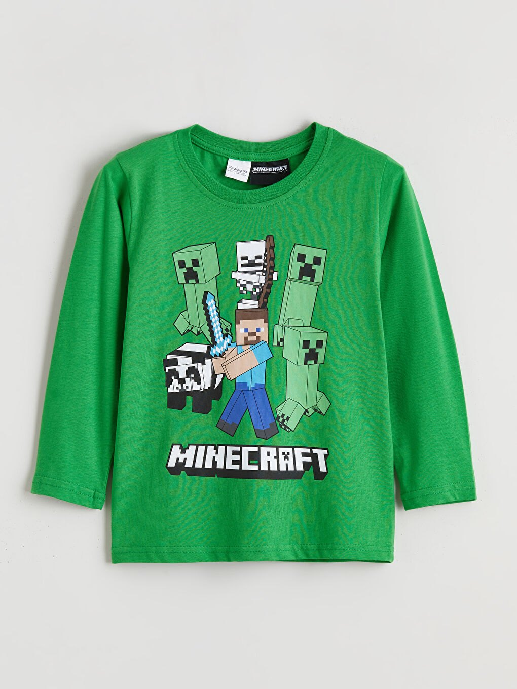 Minecraft Pidžama Komplet za Dečake sa Okruglim Izrezom i Printom-1