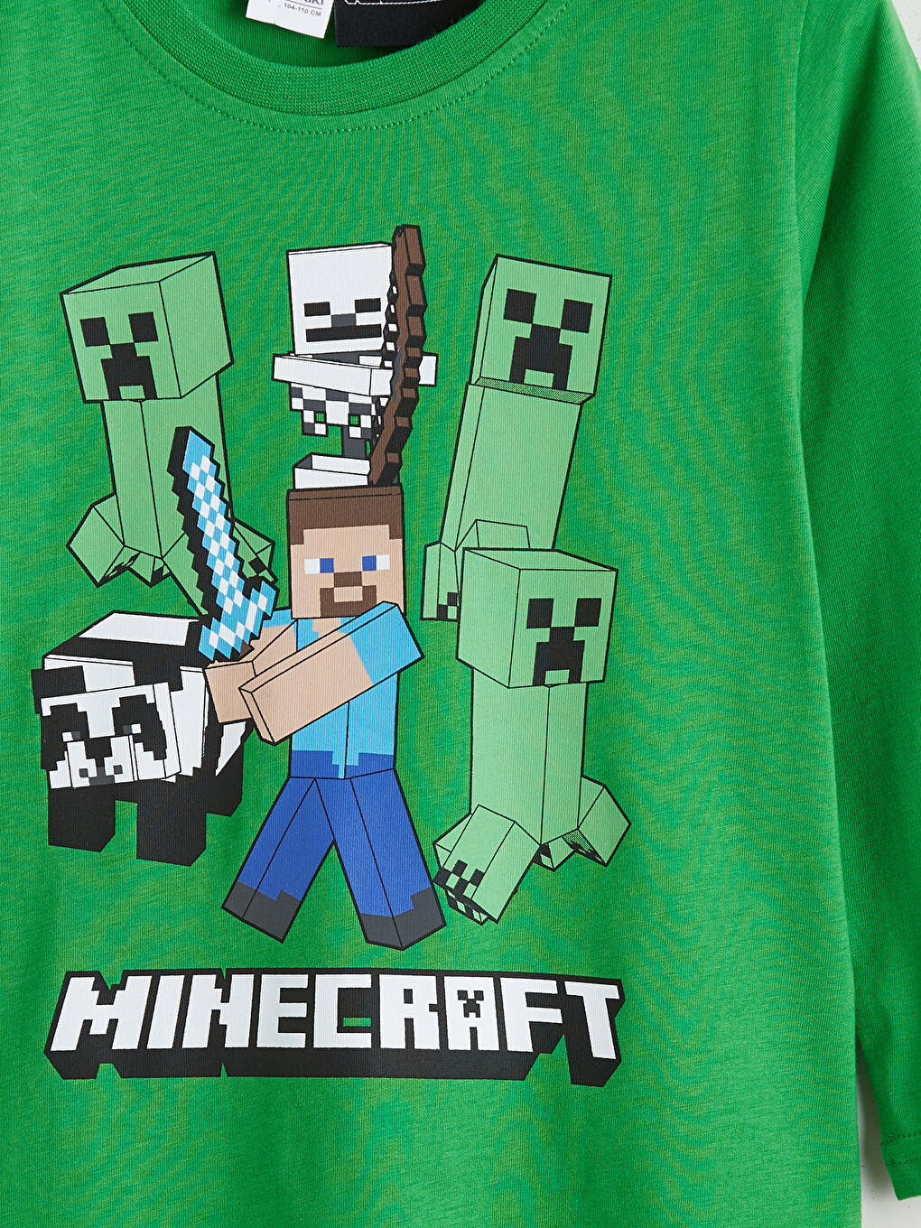 Minecraft Pidžama Komplet za Dečake sa Okruglim Izrezom i Printom-4