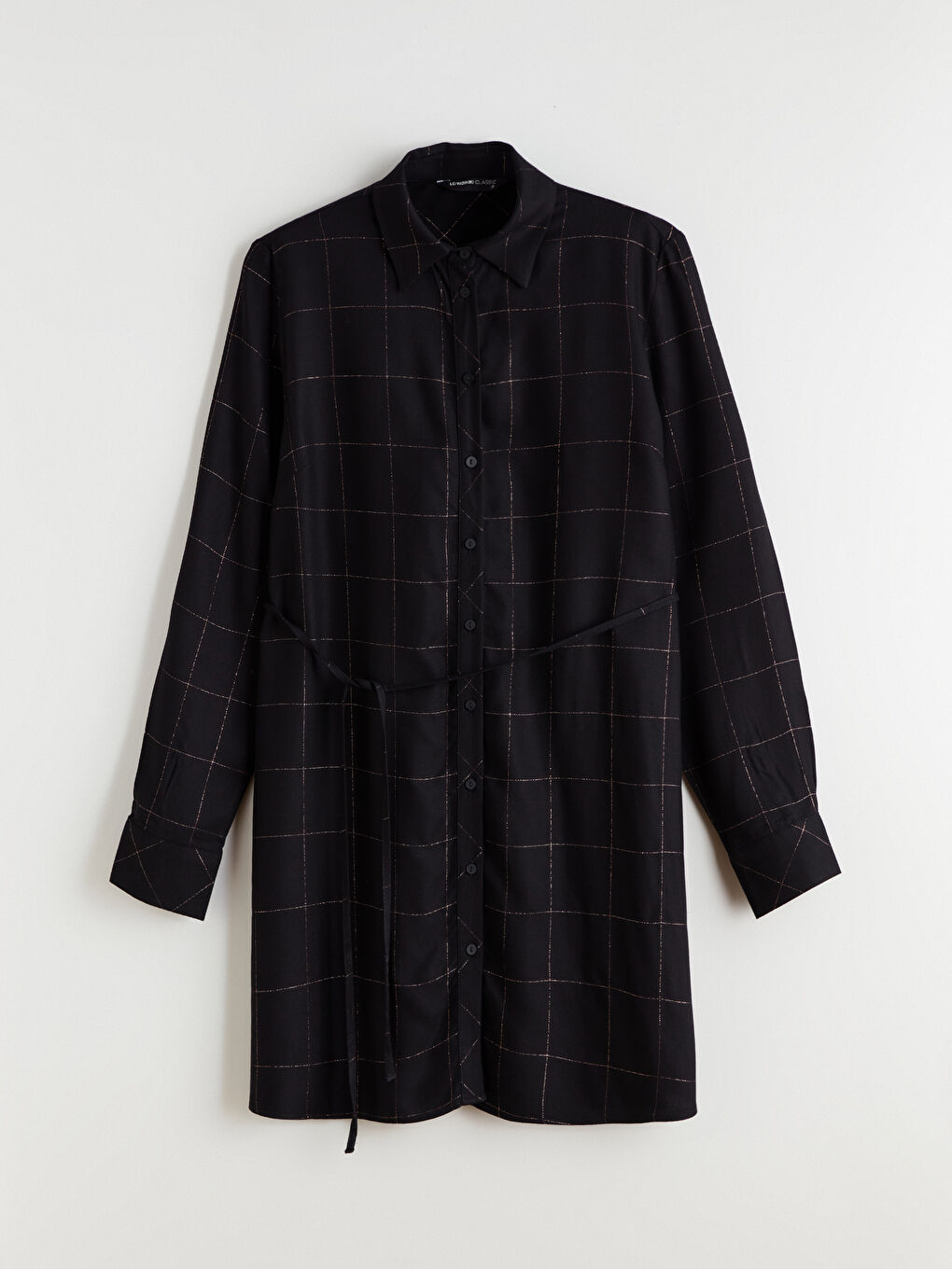 Plaid Women's Shirt Tunic-4