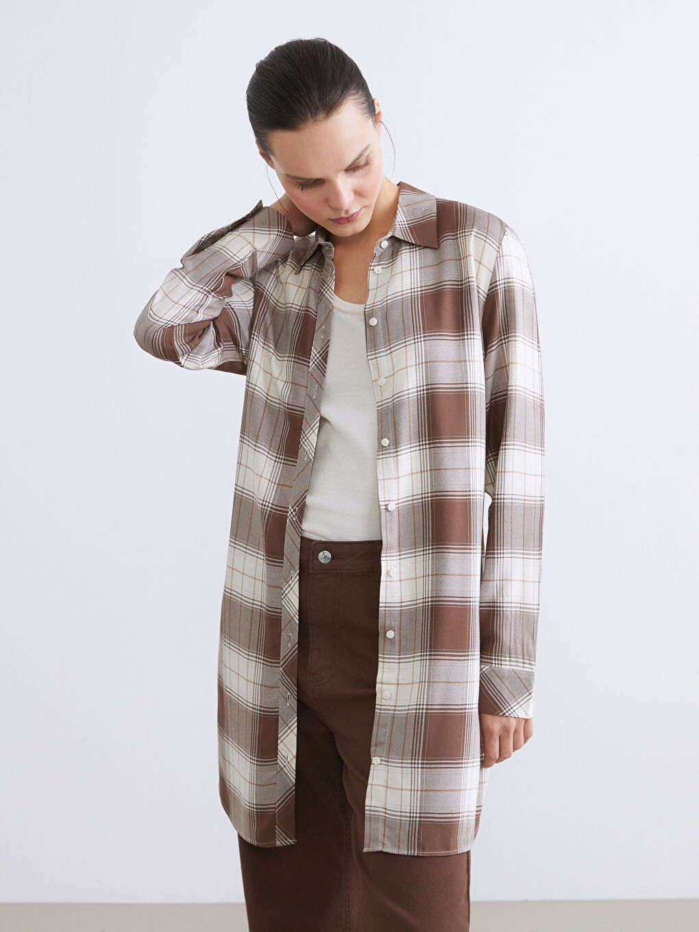 Plaid Women's Shirt Tunic