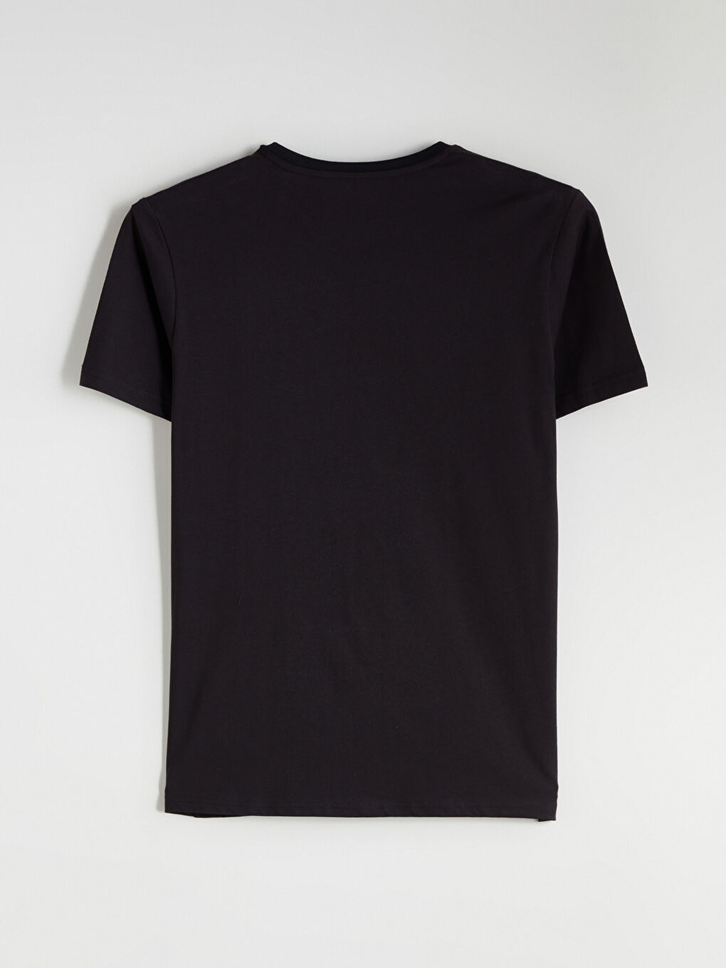 Siyah Bisiklet Yaka Erkek Pijama Takımı 3'lü Takım-9