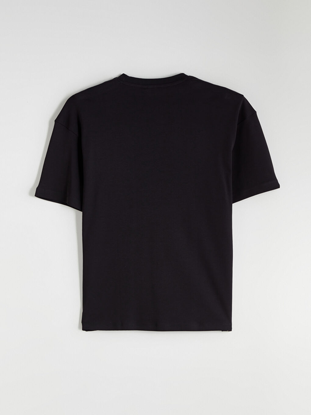 Siyah Bisiklet Yaka Erkek Pijama Takımı 3'lü Takım-13