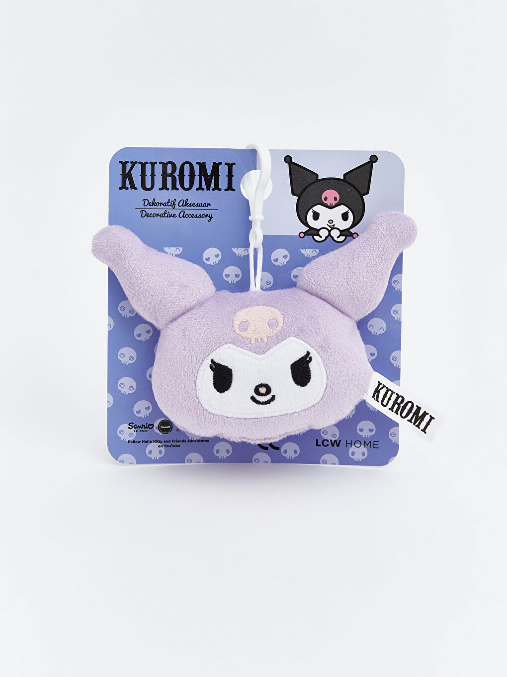 Mor Kuromi Figürlü Çanta Charmı