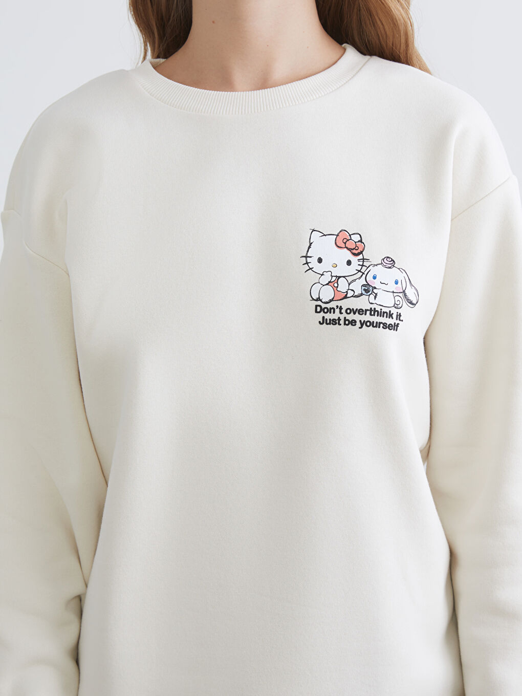 Hello Kitty Printed Women's Thick Sweatshirt-2