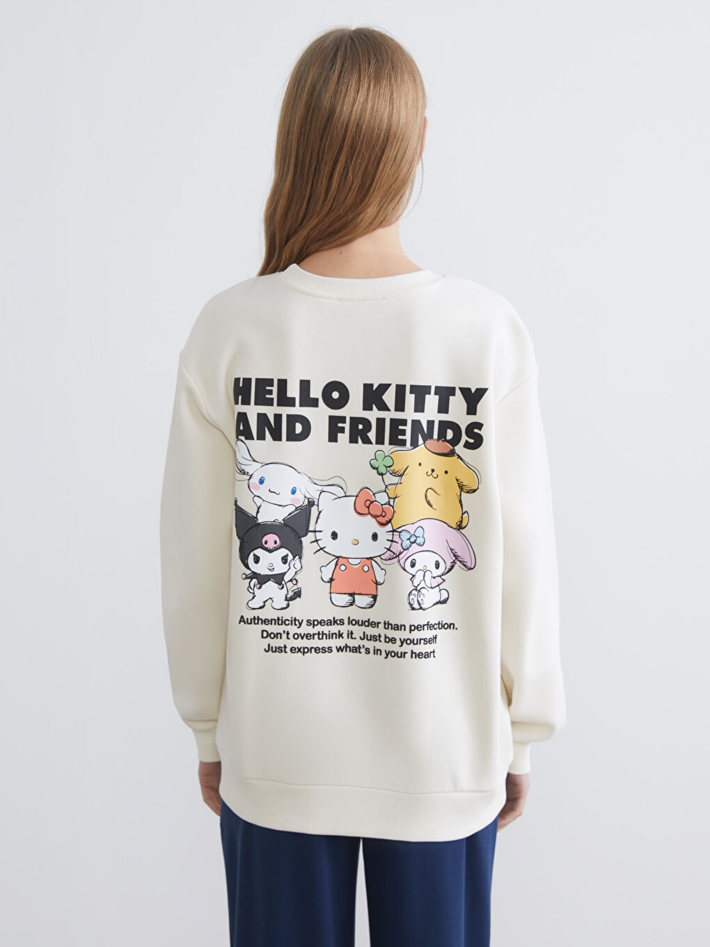 Hello Kitty Printed Women's Thick Sweatshirt-3