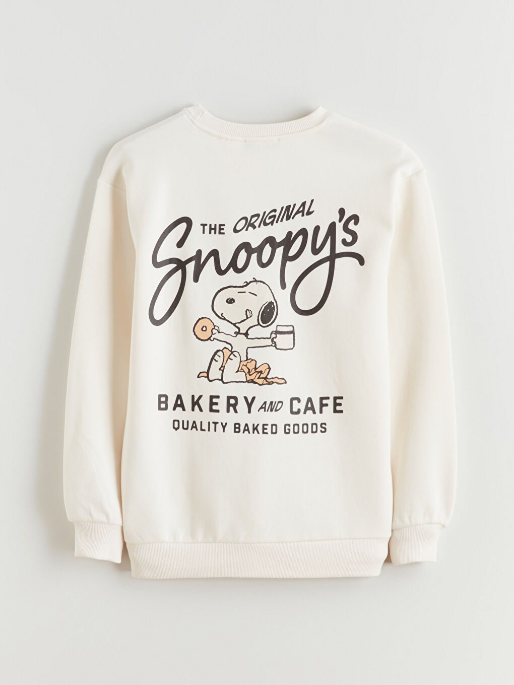 Snoopy Printed Oversize Women's Thick Sweatshirt-7
