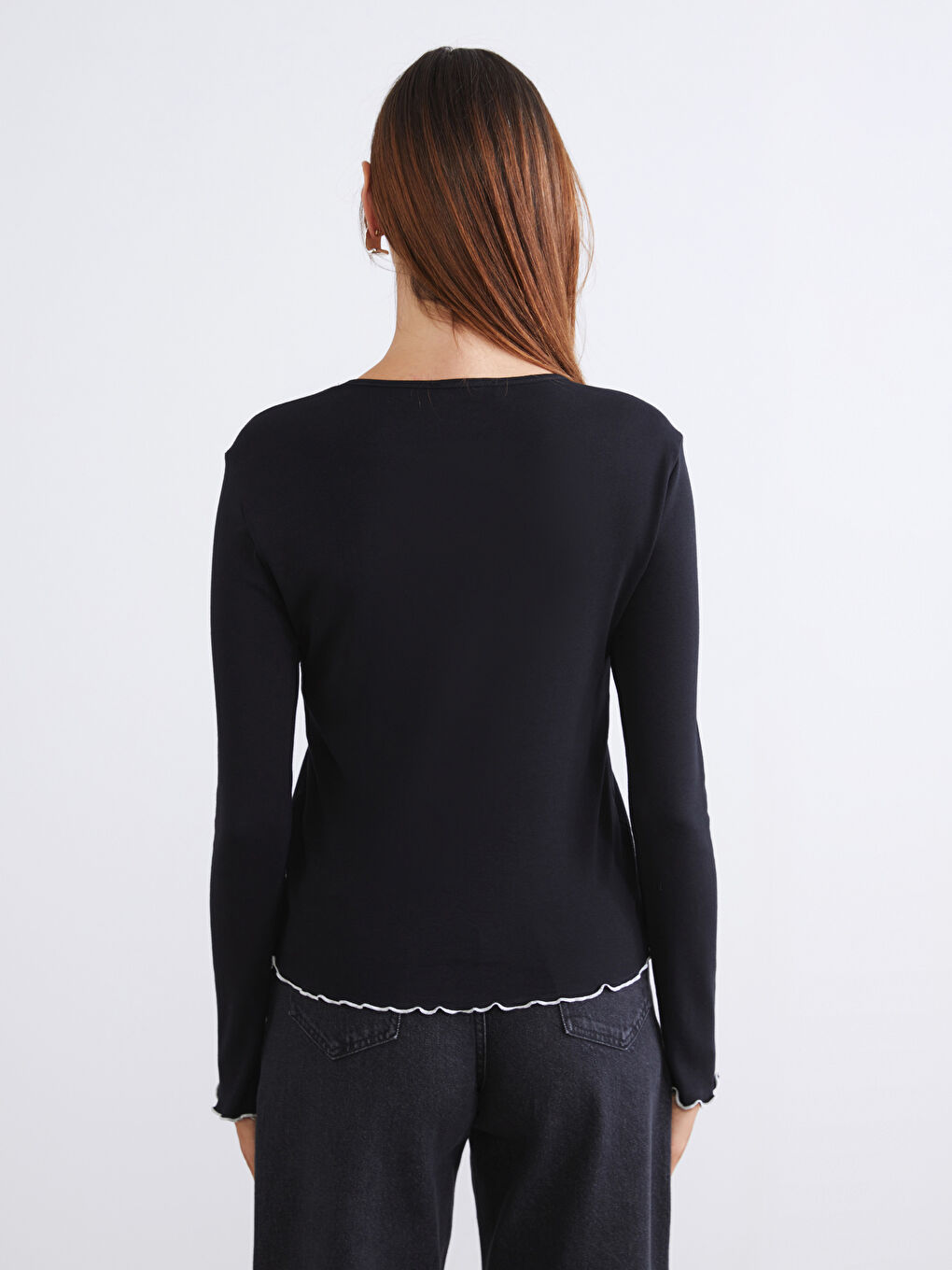 Bordo Bisiklet Yaka Kadın Body 2'li-7