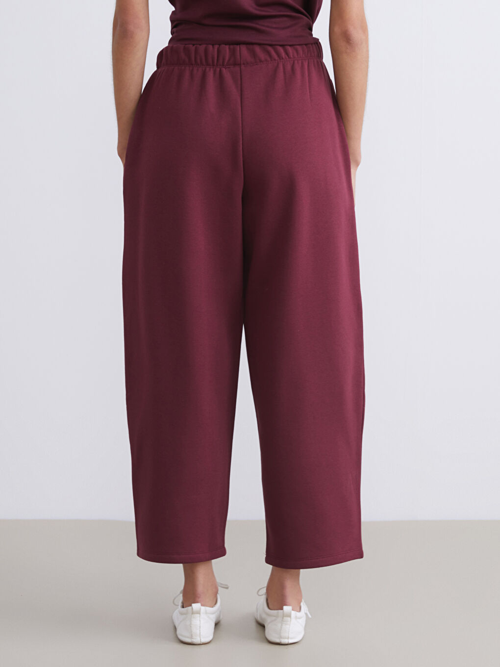 Elasticated Waist Women's Thick Sweatpants-3