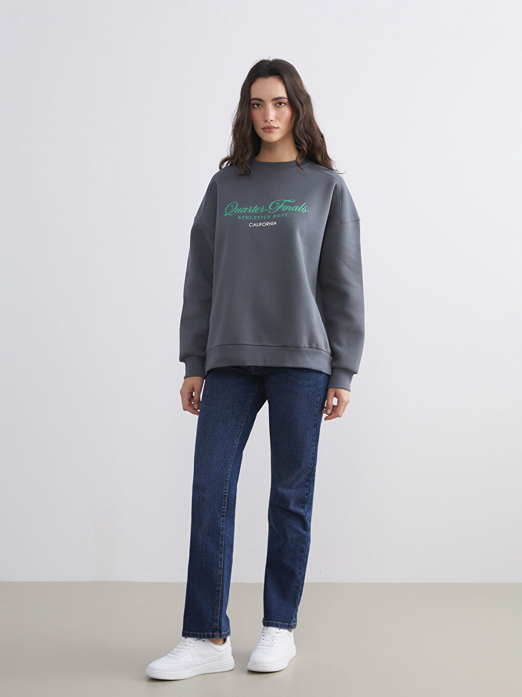 Woman GREY Sweatshirt-1