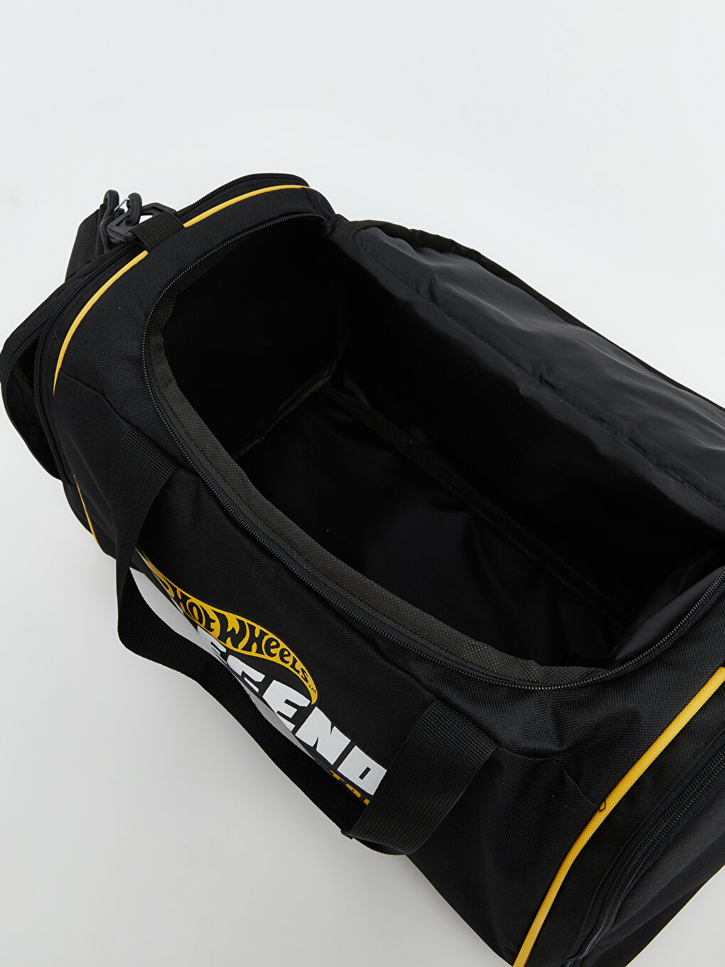 Siyah Hot Wheels Baskılı Erkek Çocuk Spor Çantası-3
