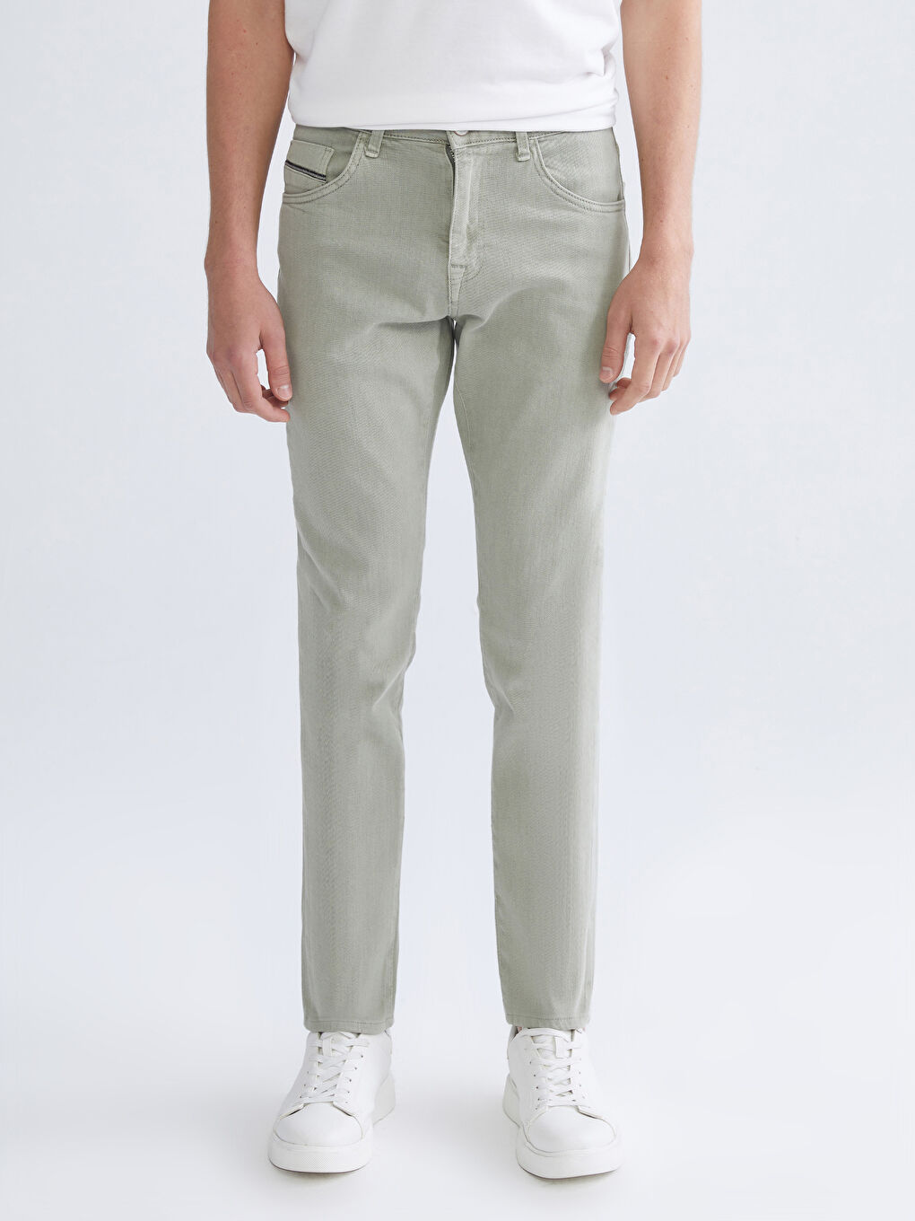 Yeşil 750 Slim Fit Erkek Jean Pantolon-1