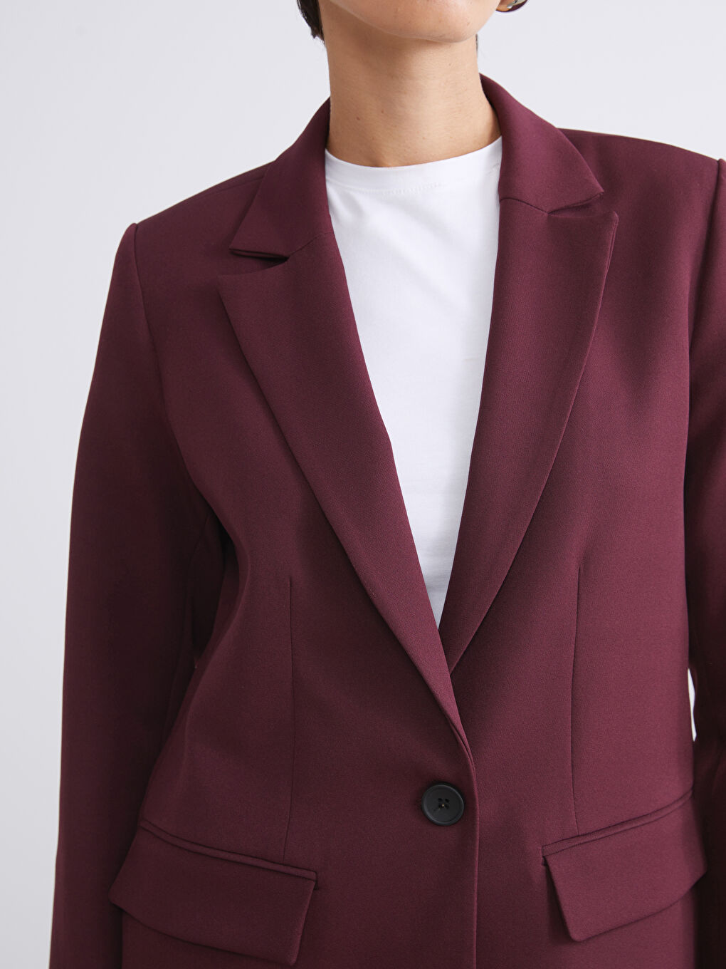 Crepe Women's Blazer Jacket-3