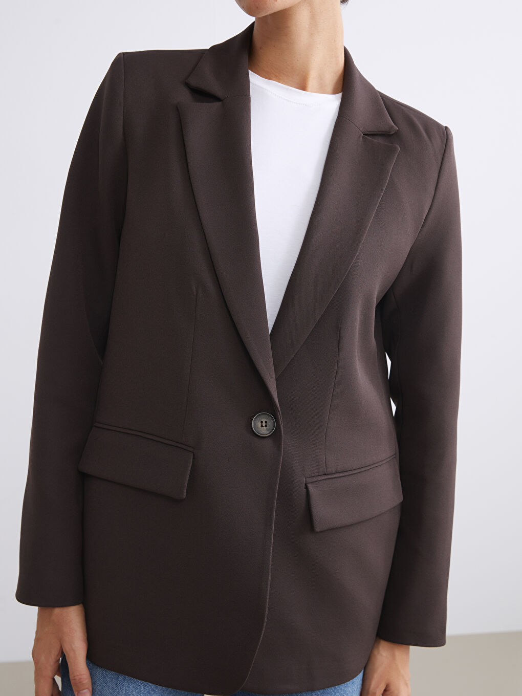 Ženska blazer jakna od krepa-2