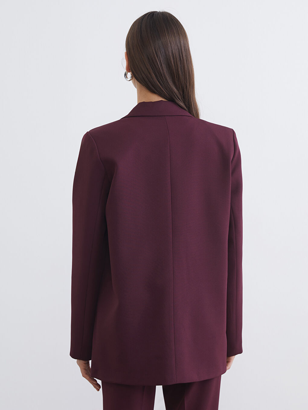 Crepe Women's Blazer Jacket-8