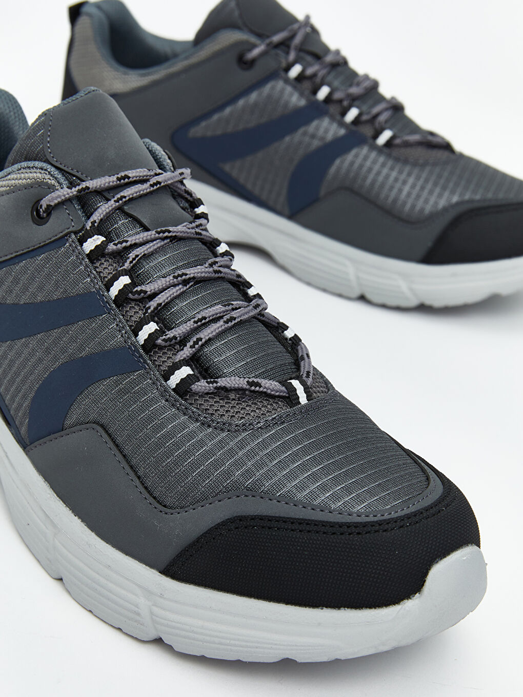 Antrasit Bağcıklı Erkek Trekking Spor Ayakkabı-2