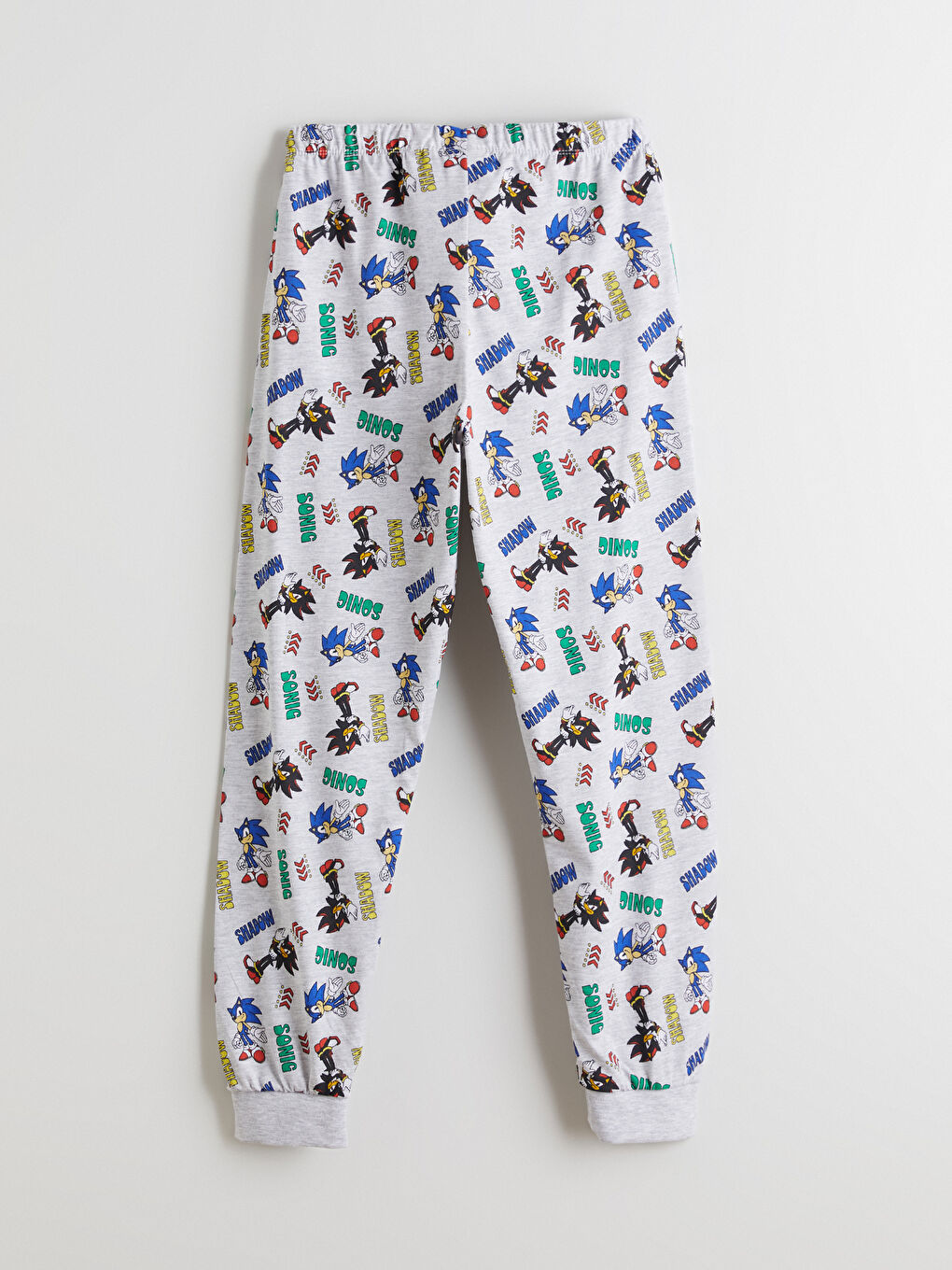 Mavi Bisiklet Yaka Sonic Baskılı Erkek Çocuk Pijama Takımı-4